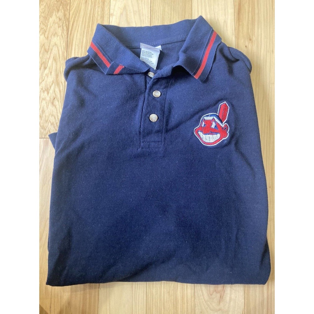 hank aaron Cleveland Indians Polo Size Large